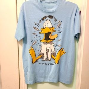 VINTAGE single Stitched 1980S "I VE GOT AN ATTITUDE " men's medium